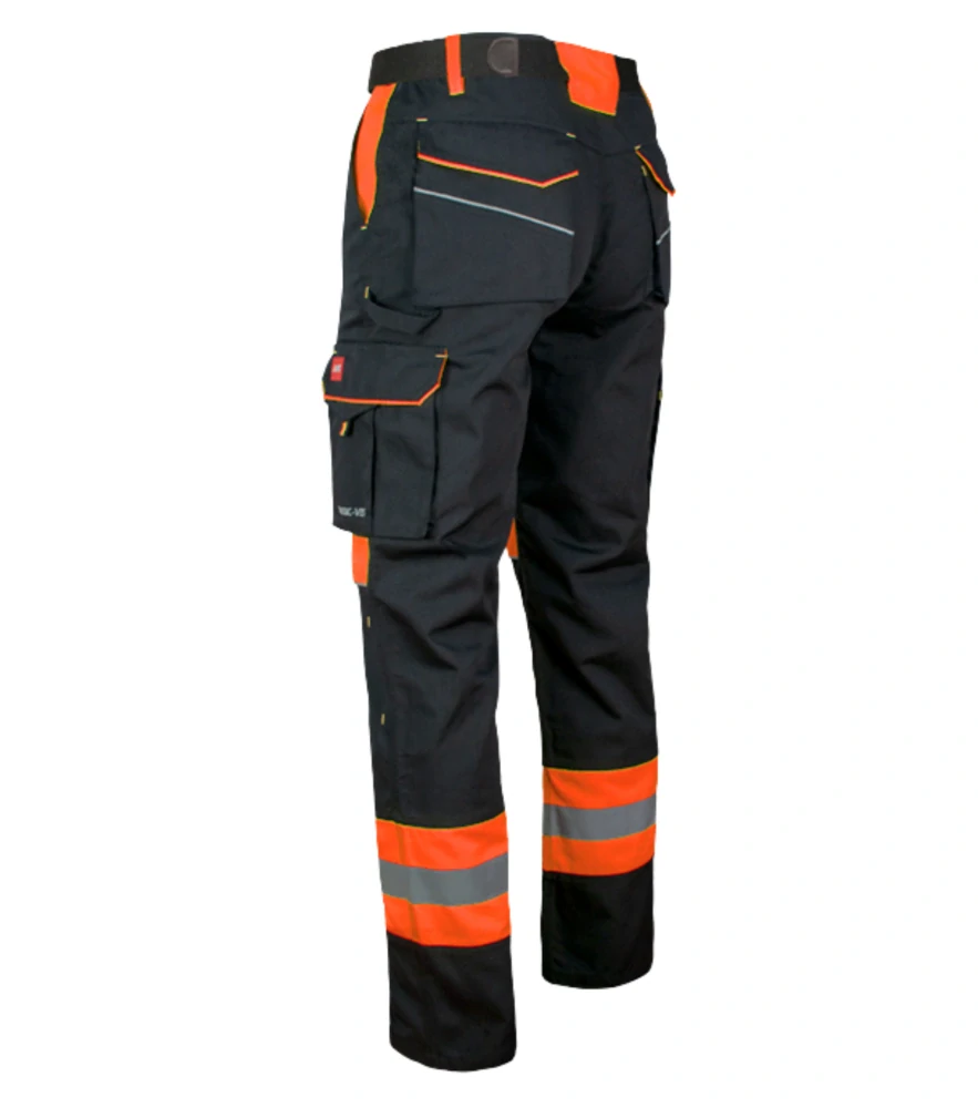 Art Mas Classic VIS kalhoty Black/Orange 48-60