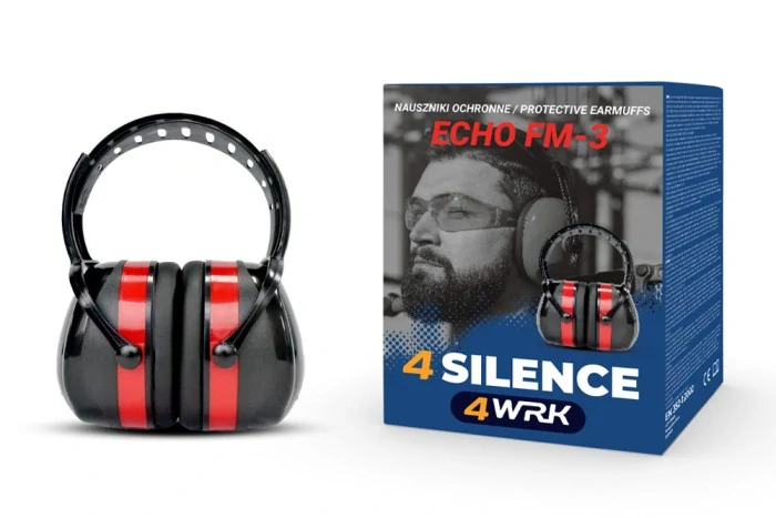 4WRK ECHO FM-3A sluchátka black/red 34 dB