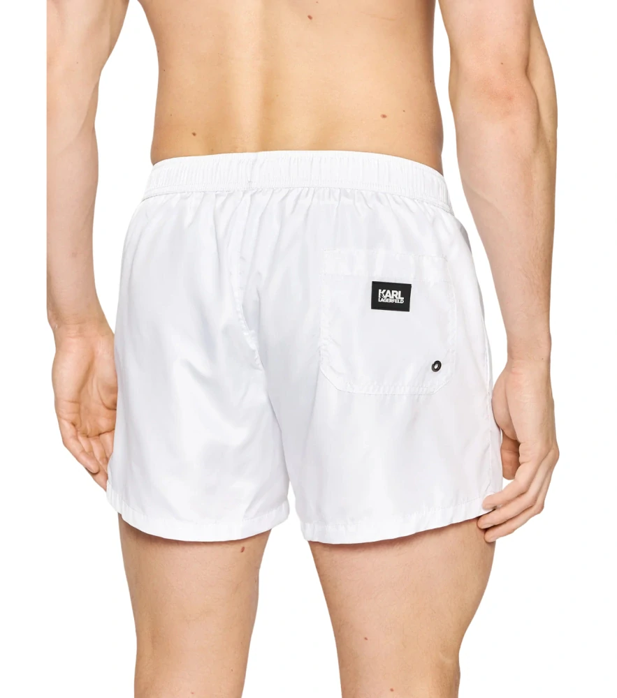 Karl Lagerfeld KL21MBS02 pánske šortky biele