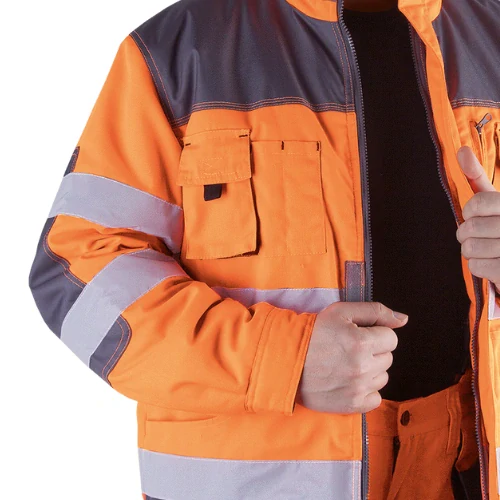 Leber&Hollman FORMEN PSB reflexná zateplená bunda tkaná oranžová