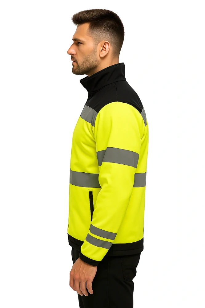 Madeva MADESTO HV Softshellová bunda reflexní yellow