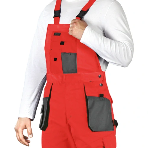 Leber&Hollman FMNX CGS nohavice s trakmi červené