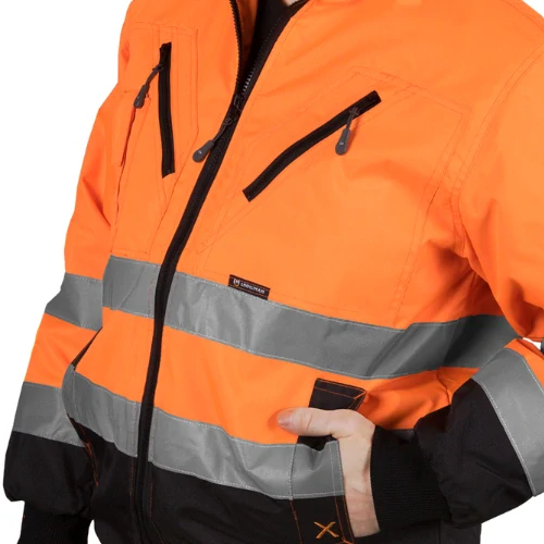 Leber&Hollman XVERT Winter reflexná zimná bunda oranžová