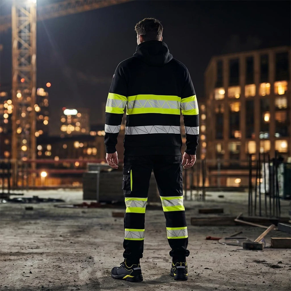 Leber&Hollman RAUTEX mikina HI-VIS Black/Yellov