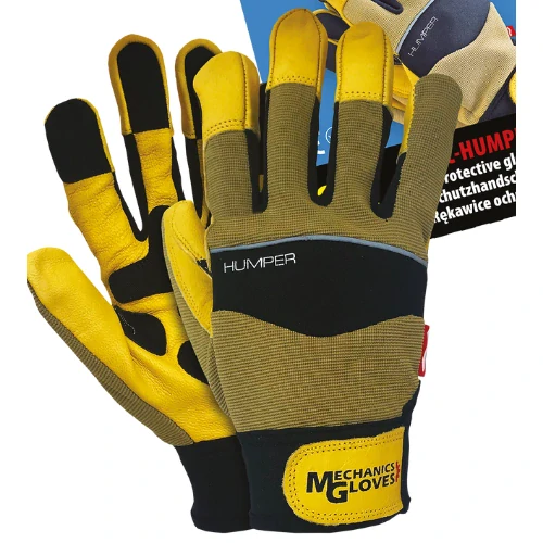 Reis RMC HUMPER rukavice žlutá/černá 10