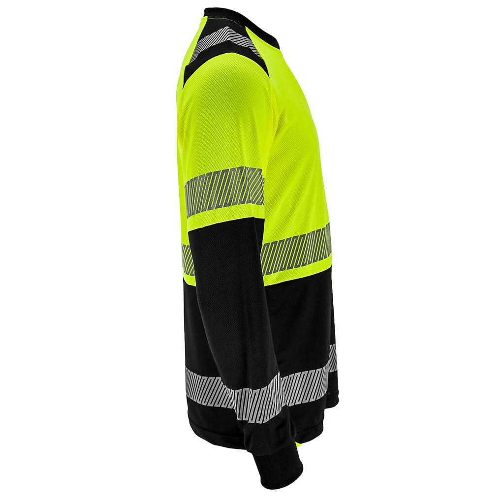 Reis IGUANA LS HI-VIS výstražné tričko Yellow/Black S-3XL