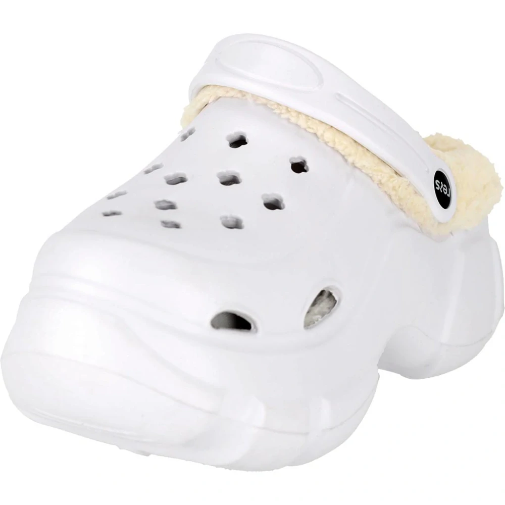 Reis BC COZY papuče zateplená kožušinou bielej