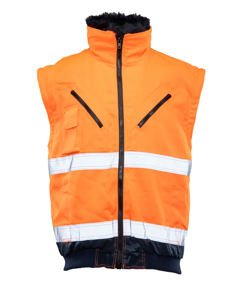 Polstar BOMBER 3V1 HI-VIS reflexná zimná bunda Orange/Blue