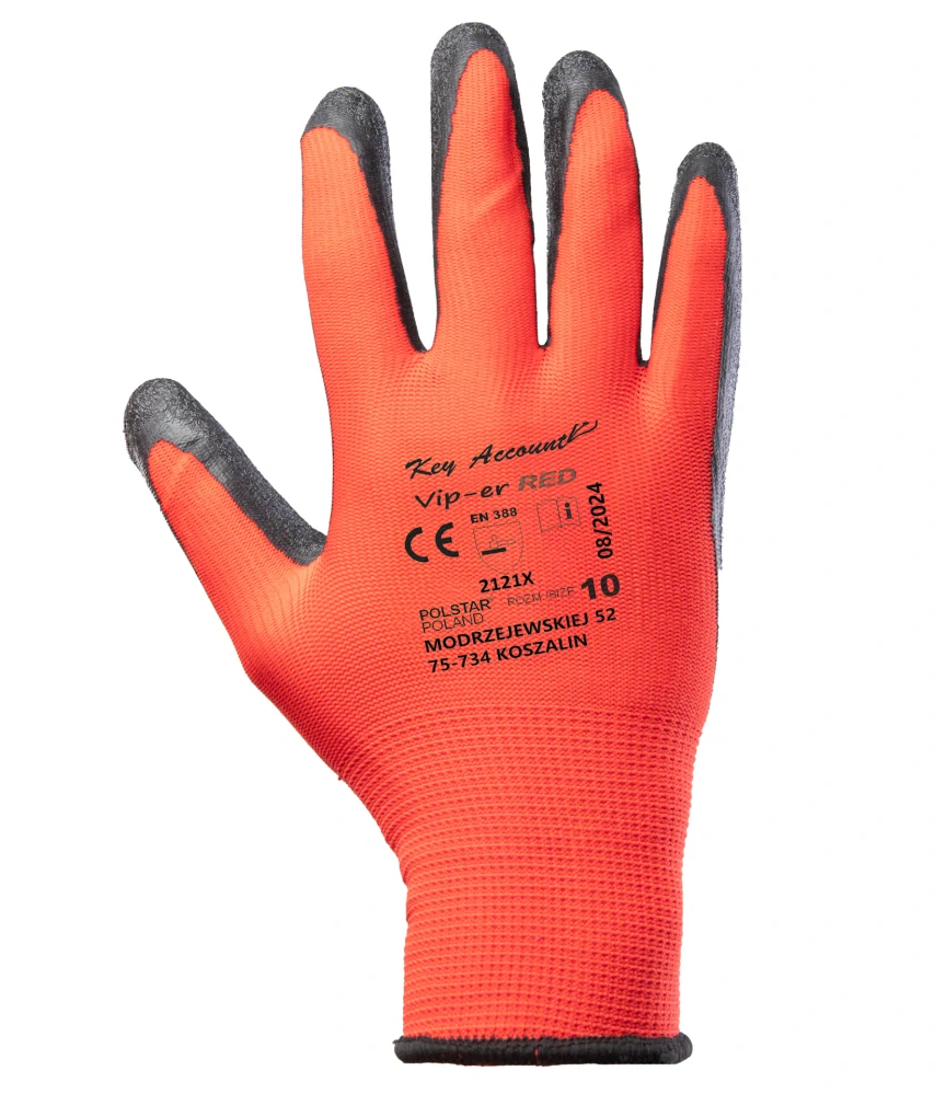 Polstar VIP-ER RVRE rukavice Red/Black 6-11