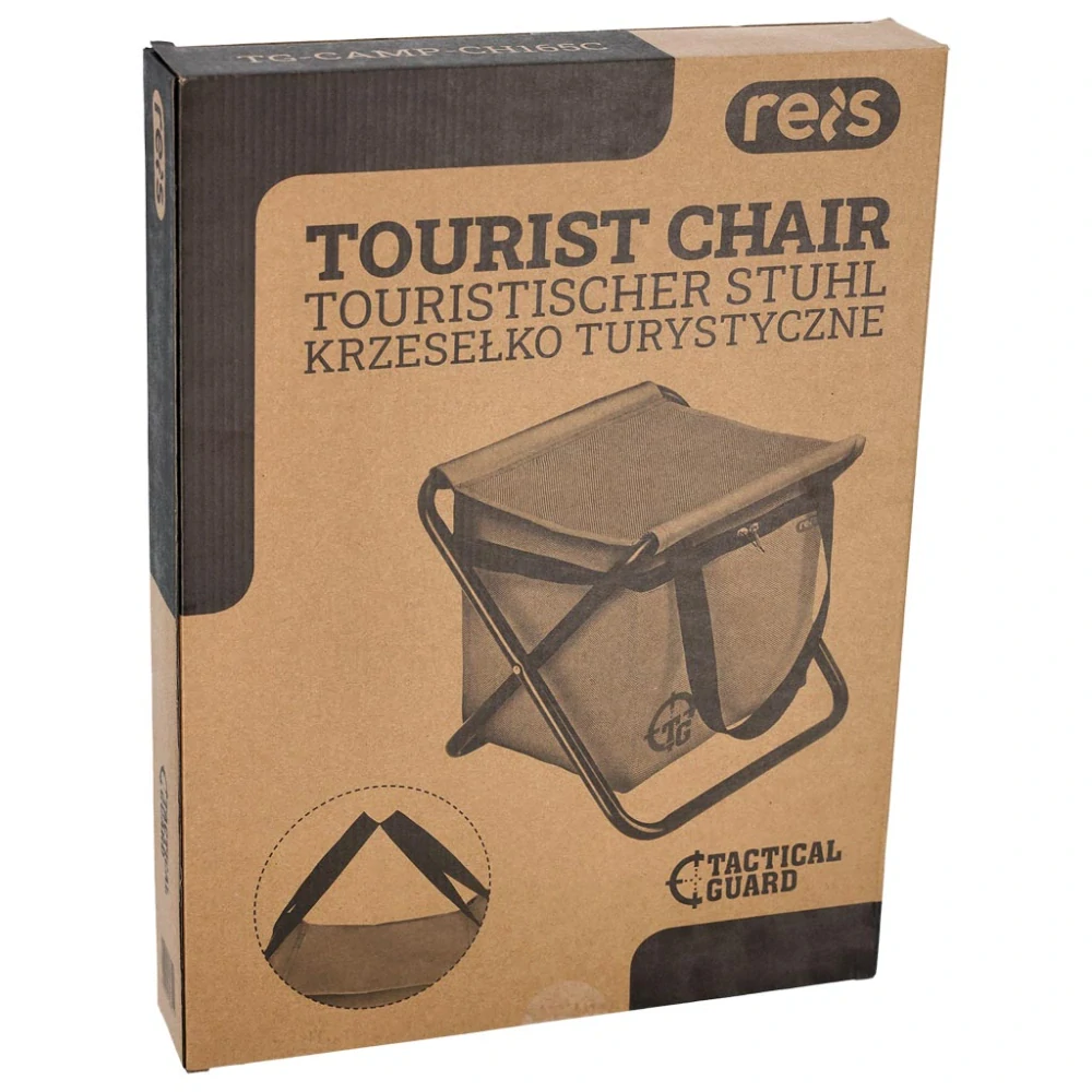 Tactical Guard CH165C Skladacia kempingová stolička Begie