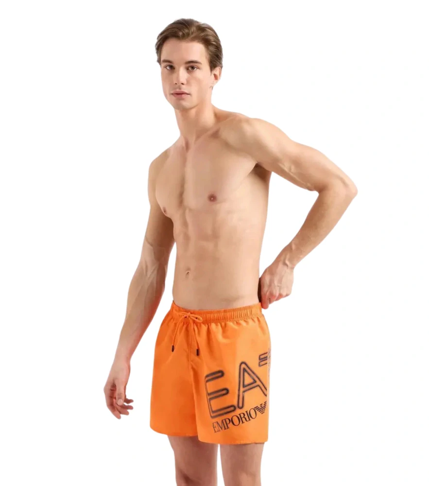 Emporio Armani 902000-4R736 pánské šortky oranžové