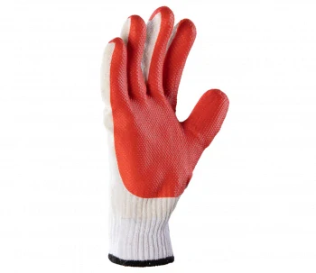 Procera X-BRUK rukavice potažené gumou White/Red 10