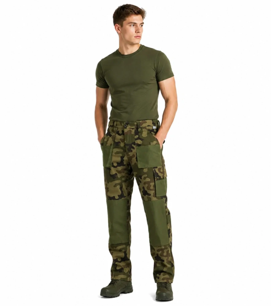 Sara KING 105010 kalhoty do pasu Green/Camo 48-58