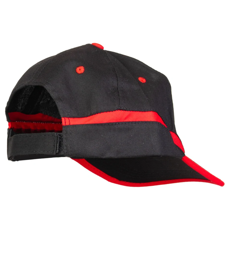 Lionyx ALEX Baseballová Kšiltovka Black/Red