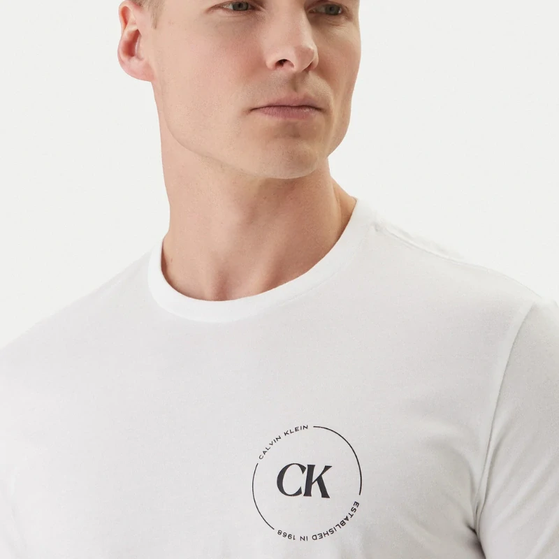 Calvin Klein LV04RF801G pánské tričko bílé