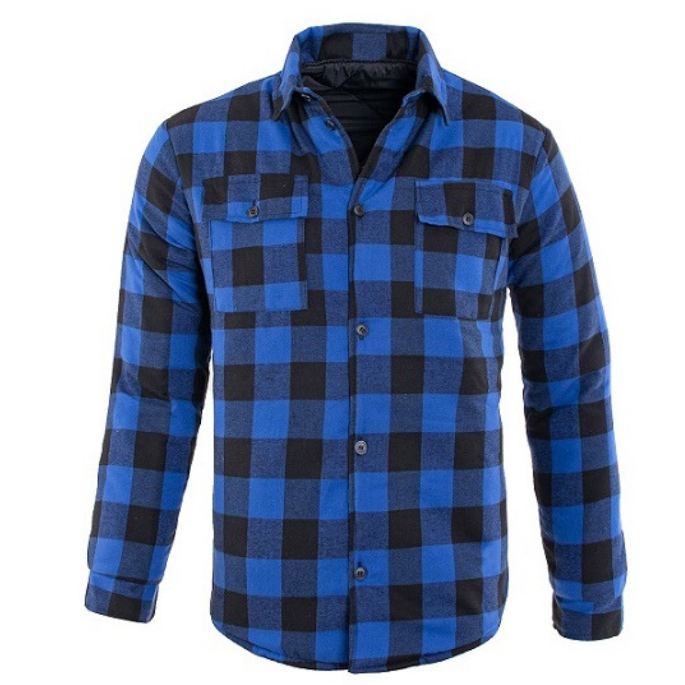 Procera modrá košeľa s dlhým rukávom zateplená S-3XL