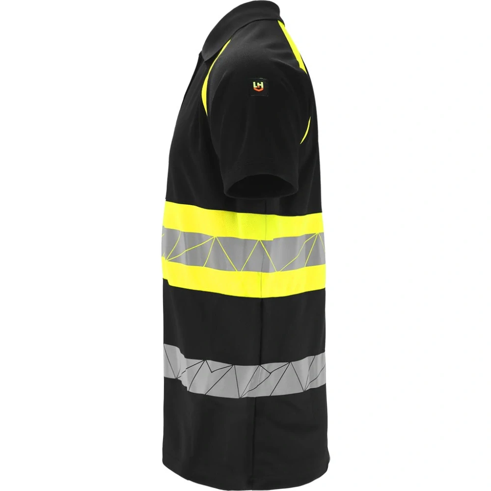 Leber&Hollman RAUTEX PS Polo Tričko HI-VIS Black/Yellov