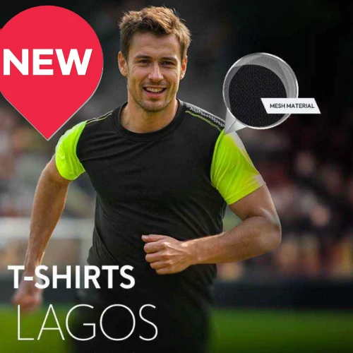 Reis LAGOS sportovní tričko černá/žlutá