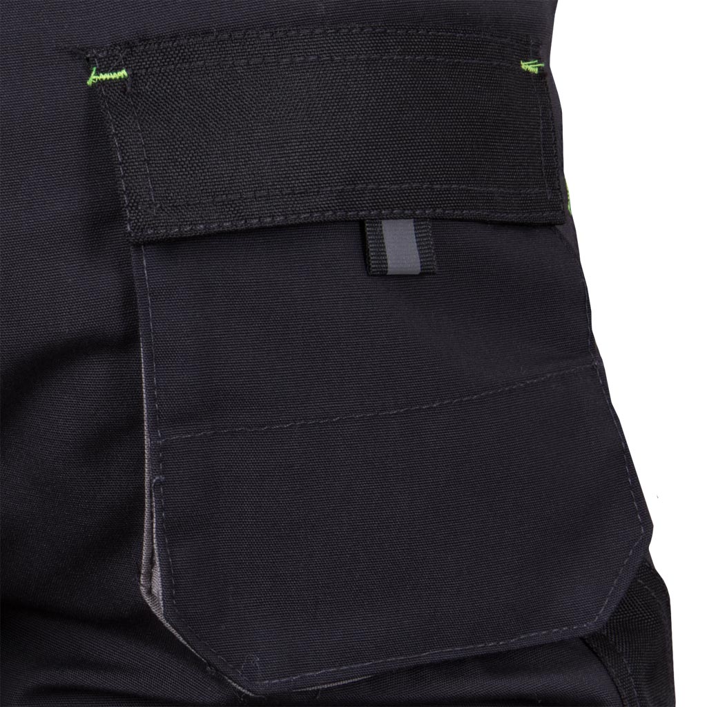 Reis FORECO OD pánske kraťasy Black/Yellow S-3XL