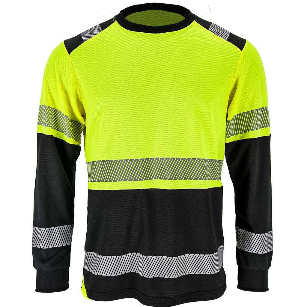 Reis IGUANA LS HI-VIS výstražné tričko Yellow/Black S-3XL