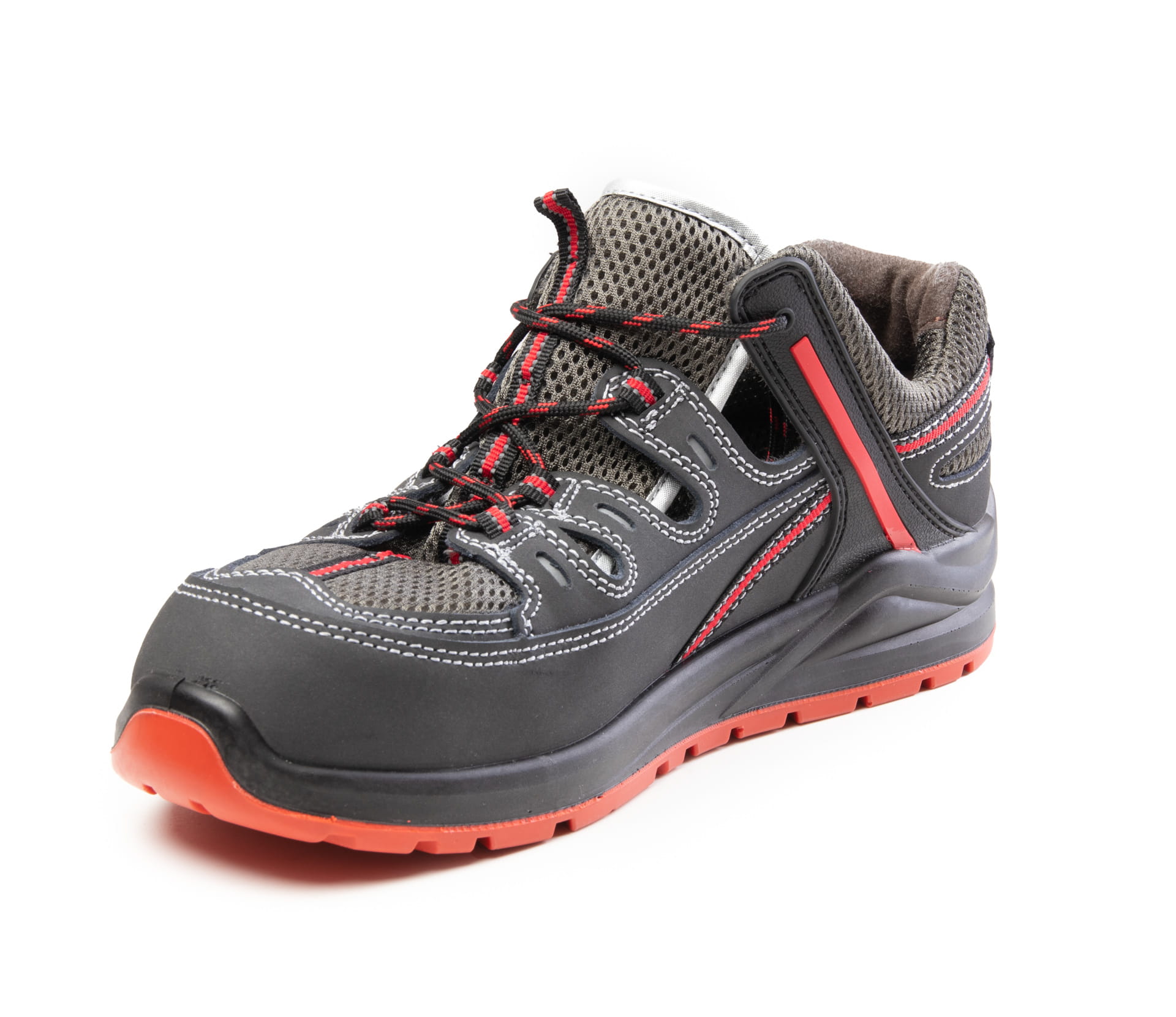 Polstar MXP SOLID S1 sandále čierna/červená