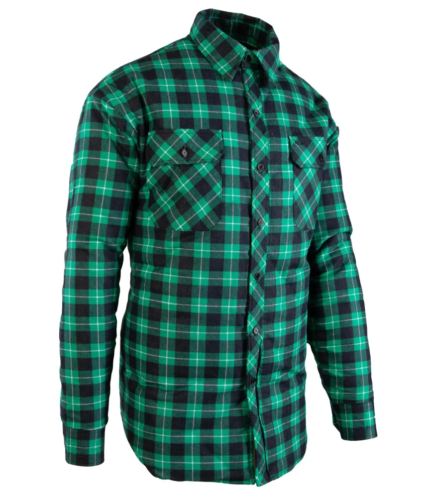 Polstar BONO zateplená flanelová košile green
