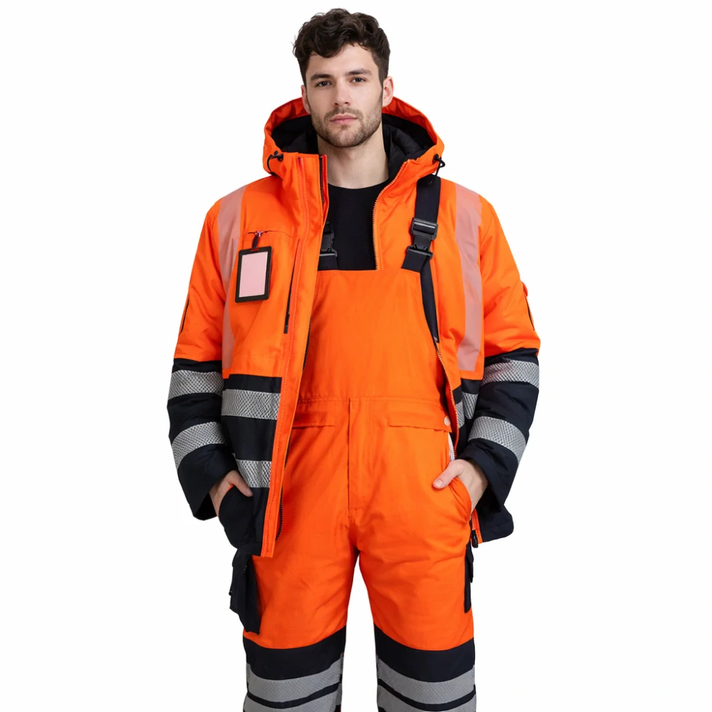 Madeva ARTON HI-VIS Set Bunda/Nohavice Orange/Black S-2XL