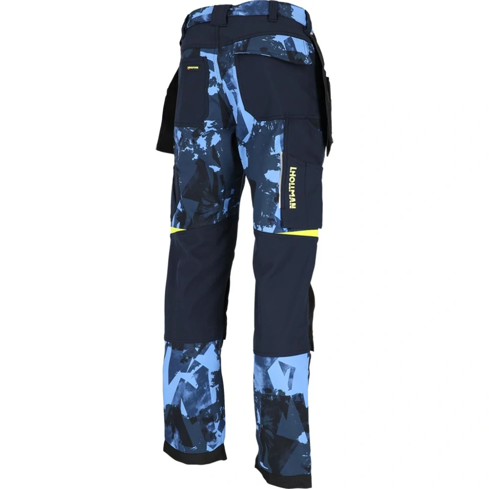 Leber&Hollman HAGA softshell kalhoty Blue/Yellow 46-62