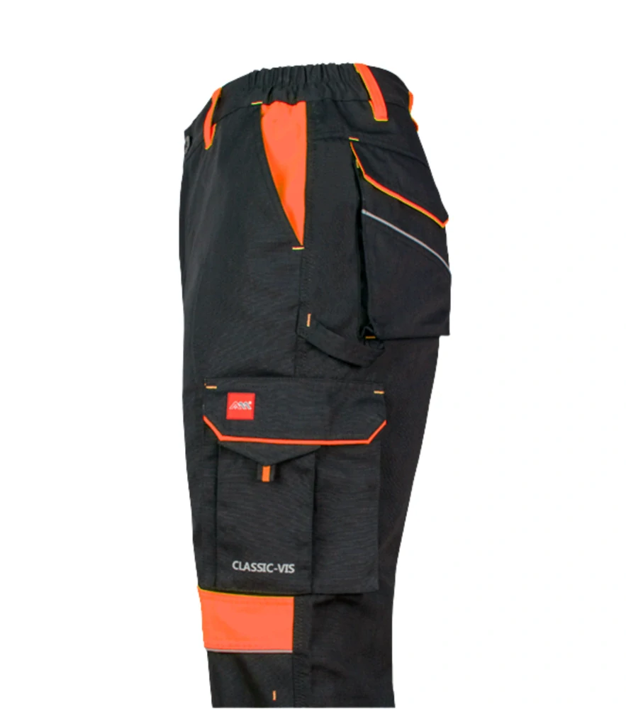 Art Mas Classic VIS kalhoty Black/Orange 48-60