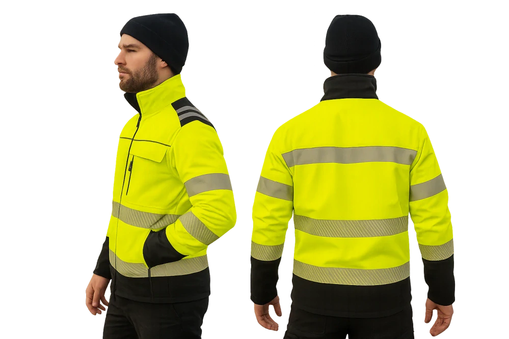 Madeva MADEROD HV1 Softshellová bunda Reflexní Yellow