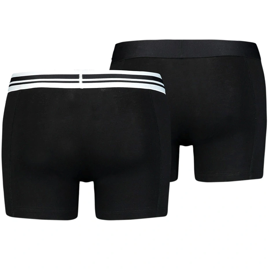 Puma Placed Logo 906519 03 Boxer 2 Pack Black