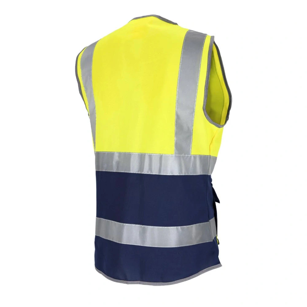 Reis KOS LADY HI-VIS Dámska výstražná vesta žltá/modrá S-3XL