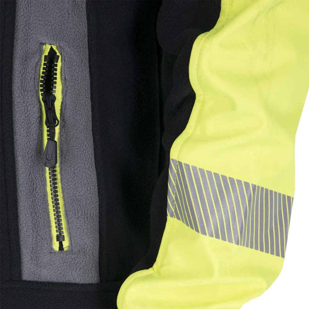 Leber&Hollman POLVIS mikina HI-VIS Black/Yellov