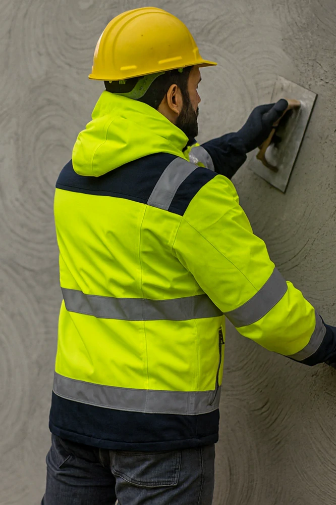 Madeva MATANE HV Reflexní zimní Soft-Shell bunda yellow