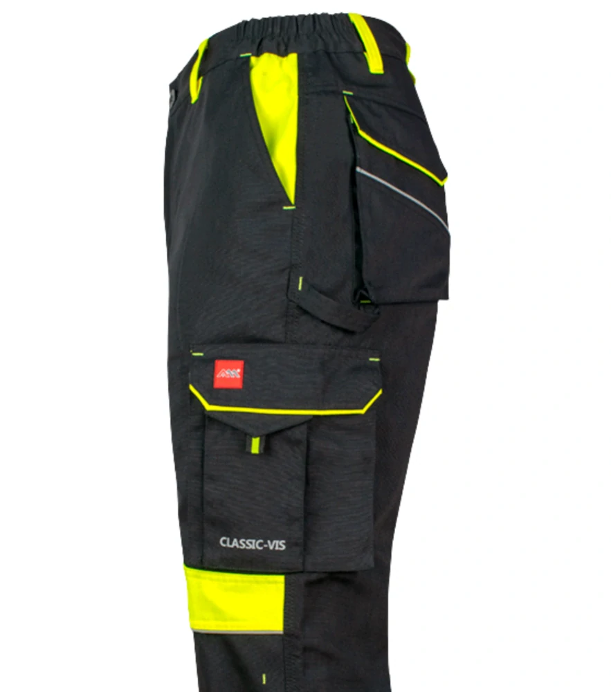 Art Mas Classic VIS kalhoty Black/Yellow 48-62