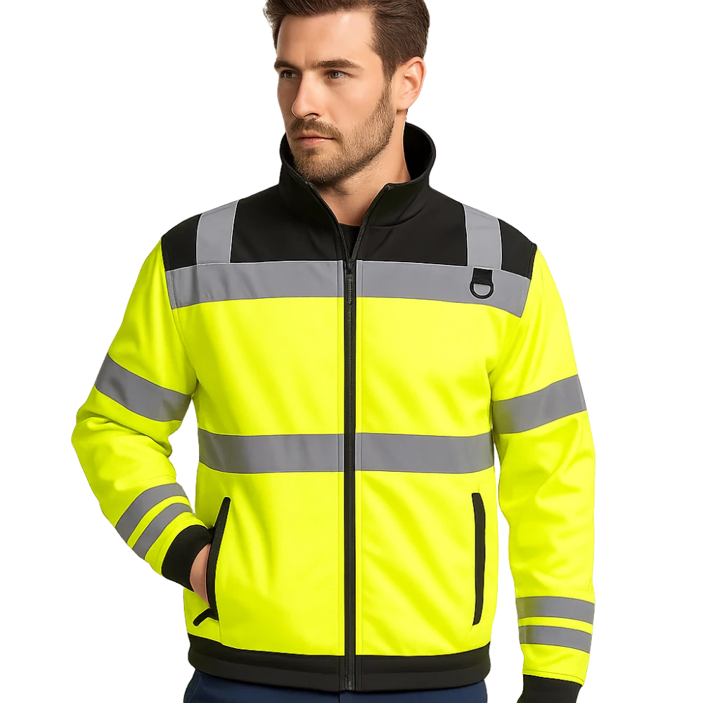 Madeva MADESTO HV Softshellová bunda reflexní yellow