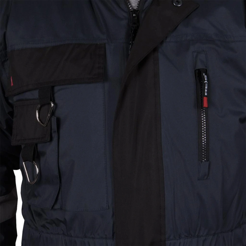 Reis ALASKA zateplená pracovná kombinéza Blue/Black M-3XL