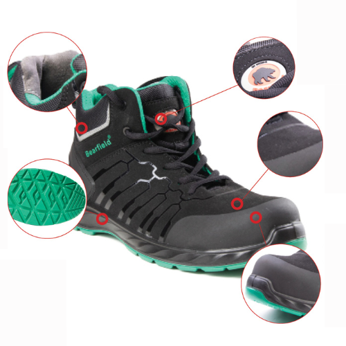 Polstar Bearfield PRESTON S3S SR FO obuv černá/zelená 36-48