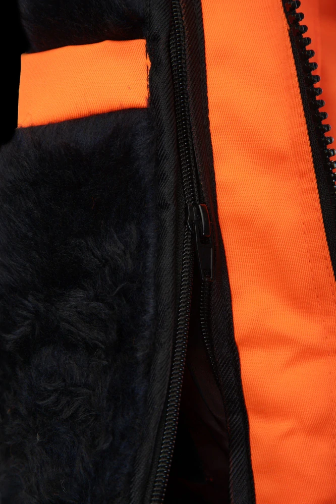 Polstar BOMBER 3V1 HI-VIS reflexná zimná bunda Orange/Blue