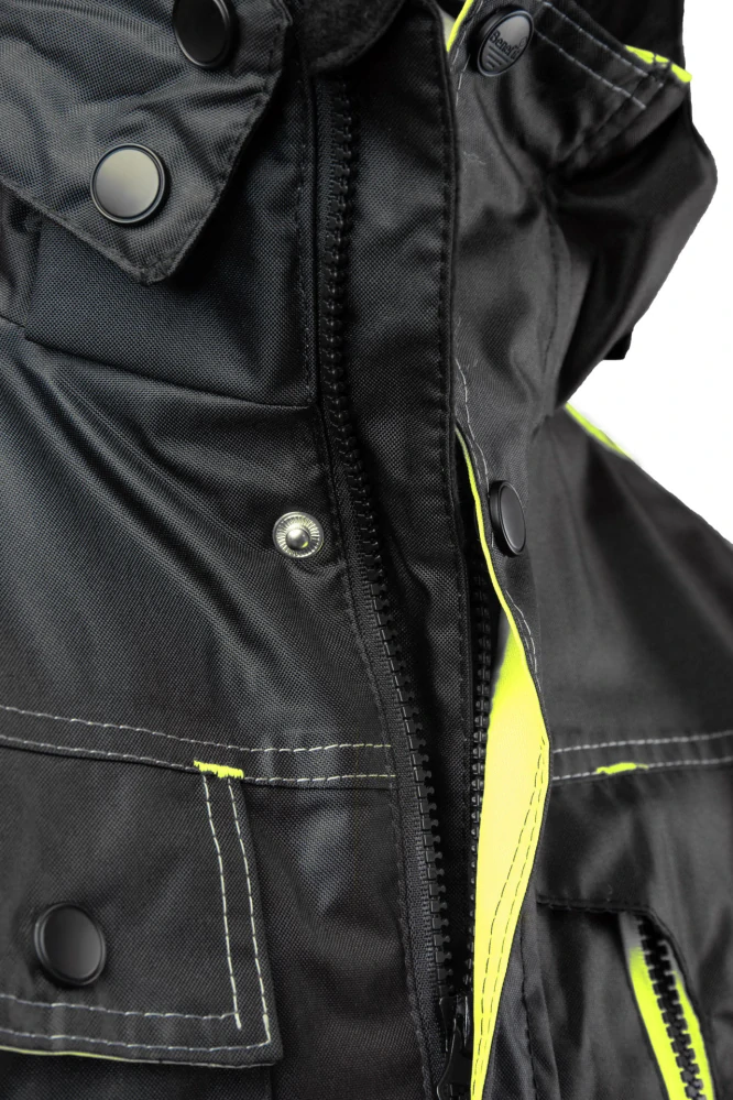 Polstar Seven Kings Rival BO reflexná zimná bunda Black/Yellow