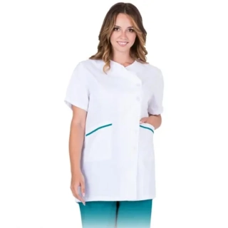 Reis NONA-J WZTL plášť bílo-zelený S-2XL