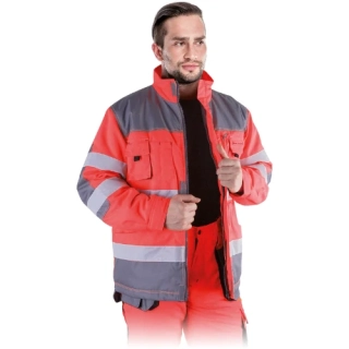 Leber&Hollman FORMEN CSB reflexní zateplená bunda tkaná červená