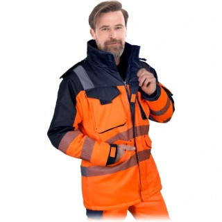 Leber&Hollman JAC WINTER reflexní zimní bunda oranžová