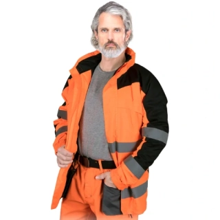 Leber&Hollman TORTON reflexní bunda oranžová