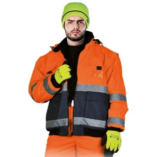 Leber&Hollman VIBER PG reflexní zimní bunda 2v1 oranžová