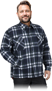 Reis KFTOP GW zateplená flanelová košile blue/white