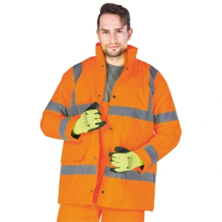 Reis VIS reflexní zimní bunda oranžová
