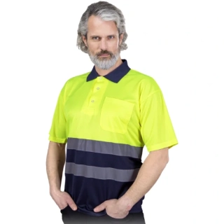 Reis POLO NEO YG výstražné tričko žluté
