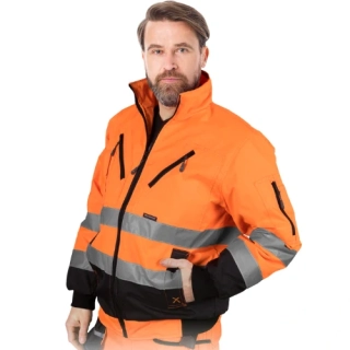 Leber&Hollman XVERT Winter reflexní bunda oranžová