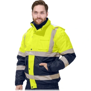 Reis BOMBER VIS Winter reflexní zimní bunda žlutá